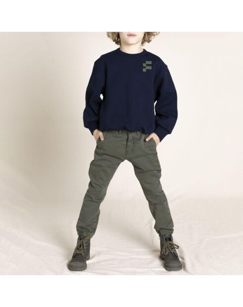 Pantalon Chino Taille Elastique Skater vert kaki