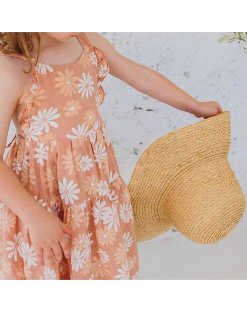 Robe Daisy Gaze de Coton vieux rose