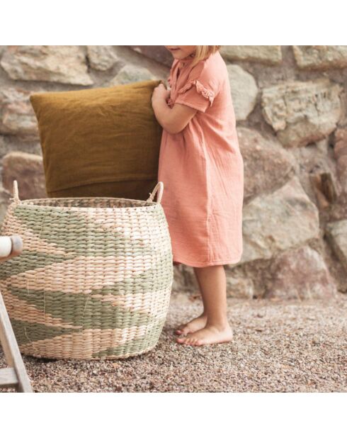 Robe en Gaze de Coton Zoé rose