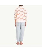 Sweat Zippé Animal Air Zebra écru/orange