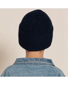 Bonnet en Laine mélangée Brandy bleu marine