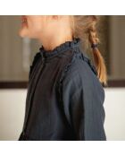 Robe en Gaze de Coton Suzon bleu marine
