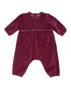 Combinaison Velours rouge framboise