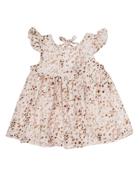 Robe Imprimé Animal rose pâle