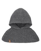 Cache-cou à capuche Telma gris