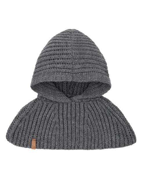 Cache-cou à capuche Telma gris