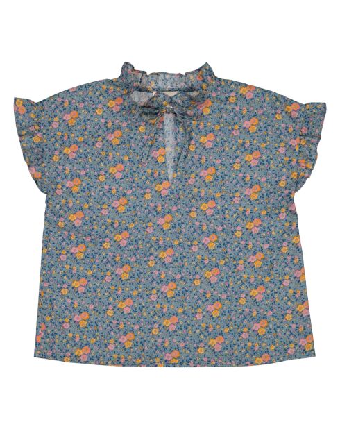 Blouse Marcia Voile de Coton bleue