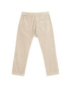 Pantalon en Velours Côtelé Boutonné écru