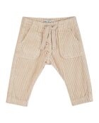 Pantalon en Velours Côtelé Boutonné écru