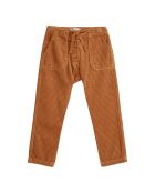 Pantalon en Velours Côtelé Boutonné camel