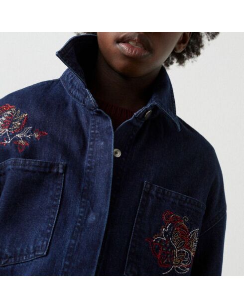 Sovracamicia Florencia in cotone Responsible blu notte