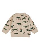 Sweat en Coton Bio Renards écru