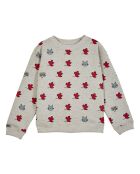 Sweat Velours en Coton Bio Souris gris