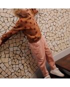 Sweat Velours en Coton Bio Souris camel