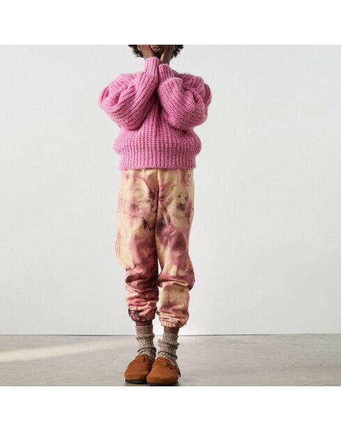 Rosafarbener Ambrosia-Pullover