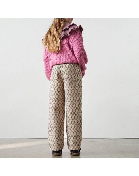 Rosafarbener Ambrosia-Pullover