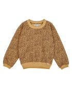 Sweat Coton Bio Léopard camel
