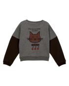 Sweat en Coton Bio Bicolore gris anthracite