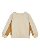Sweat en Coton Bio Bi-color écru