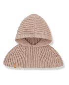 Cache-cou à capuche Telma rose