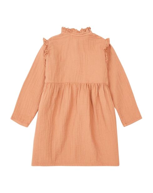 Robe en Gaze de Coton Suzon orange