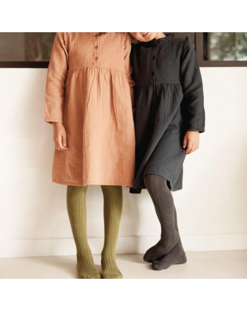 Robe en Gaze de Coton Suzon orange