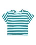 T-Shirt rayé vert