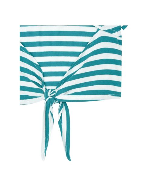 T-Shirt rayé vert