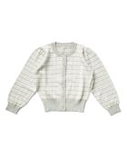 Cardigan Coton Pima Bio Rose bleu gris