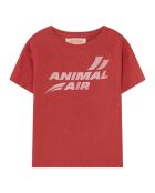 T-Shirt Animal Air Rooster rouge