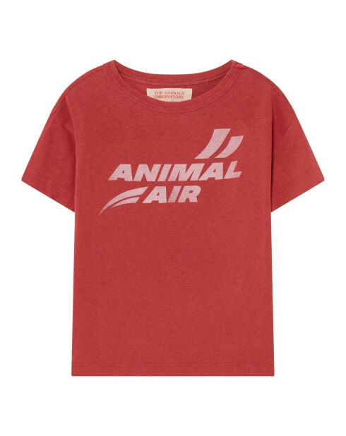 T-Shirt Animal Air Rooster rouge