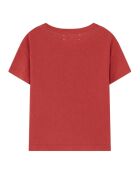T-Shirt Animal Air Rooster rouge