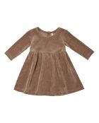 Robe Velours  en Coton Bio chocolat