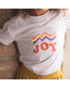 T-Shirt Coton Bio Mini Amore gris chiné
