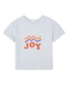 T-Shirt Coton Bio Mini Amore gris chiné