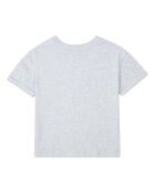 T-Shirt Coton Bio Mini Amore gris chiné