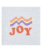 T-Shirt Coton Bio Mini Amore gris chiné