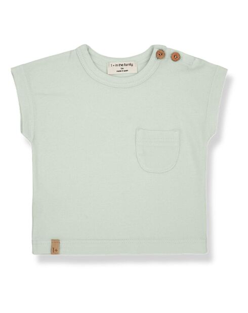 T-shirt a manica corta in cotone biologico Miles verde chiaro