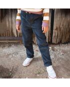 Pantalon en Velours Côtelé Marlito bleu marine