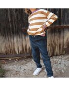 Pantalon en Velours Côtelé Marlito bleu marine
