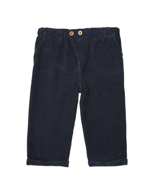 Pantaloni Marlito in velluto a coste blu marino