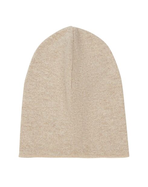 Bonnet en maille Lurex écru