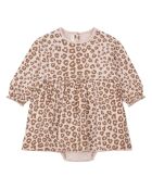 Robe-Body Maille Lurex rose
