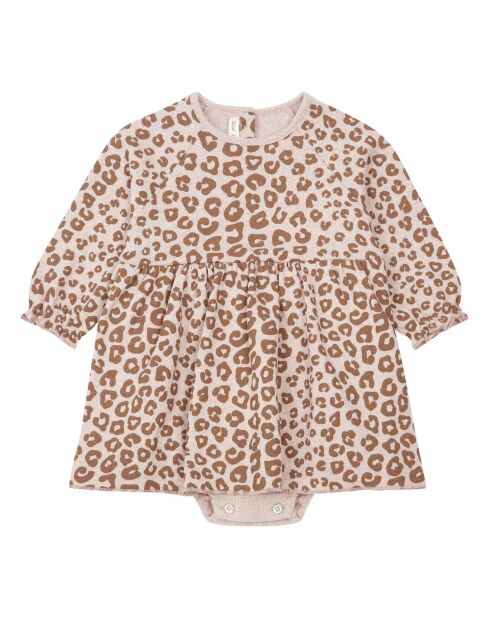 Robe-Body Maille Lurex rose