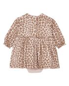 Robe-Body Maille Lurex rose