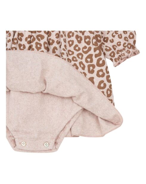 Robe-Body Maille Lurex rose