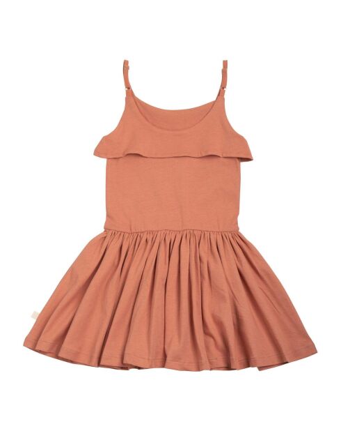 Robe Lis en  Coton Bio orange