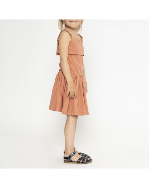 Robe Lis en  Coton Bio orange