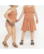 Robe Lis en  Coton Bio orange