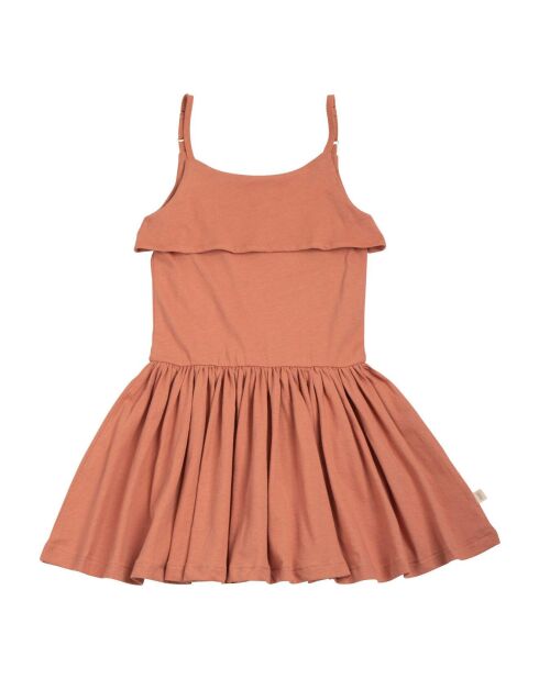 Robe Lis en  Coton Bio orange